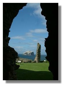 Bass Rock from Tantallon castle