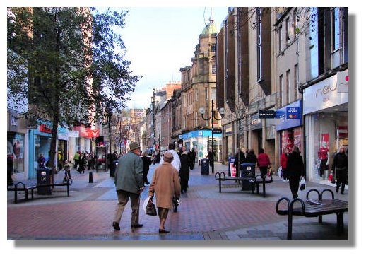 The High Street in Perth is